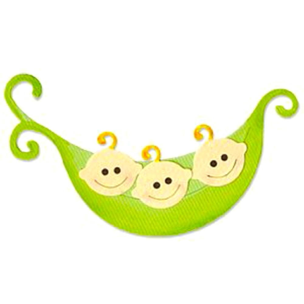 SIZZIX Originals Die - Pea & Pea Pod